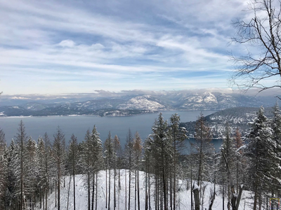 View from Gold Hill looking towards Hope, Idaho.