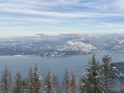 View from Gold Hill looking towards Hope, Idaho.