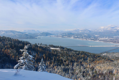 View towards Priest River, Idaho.